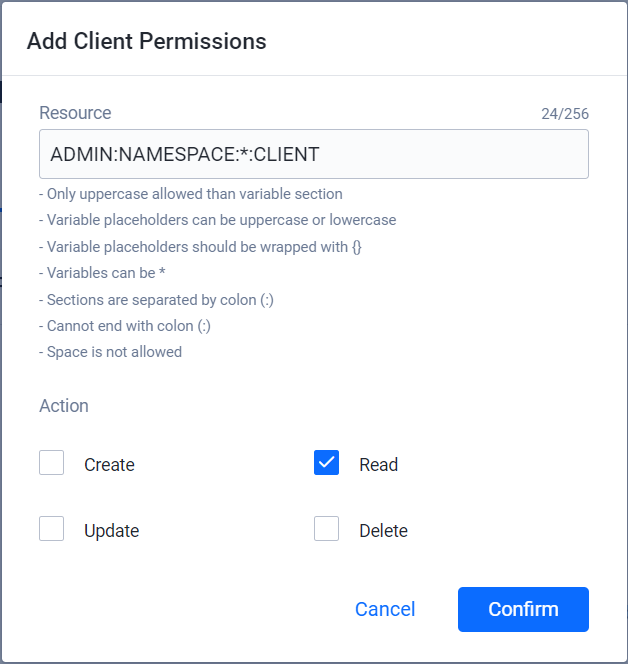 Filling the variable resources